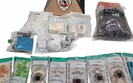 Policiais de Guaxupé prendem homem em flagrante por tráfico de drogas e fazem grande apreensão de materiais em Monte Belo