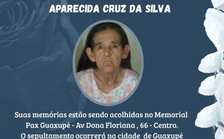 Nota de Falecimento: Aparecida Cruz da Silva, aos 71 anos