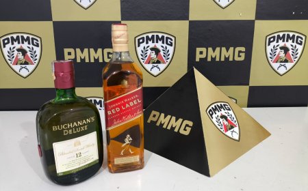 Policiais agem rápido e prendem homem por furtar bebidas em supermercado em Guaxupé