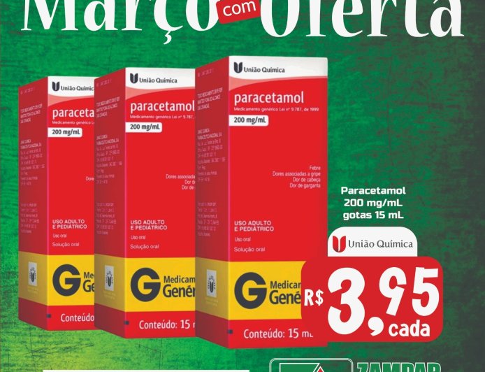 E as ofertas do mês de Março na Zampar Farma continuam