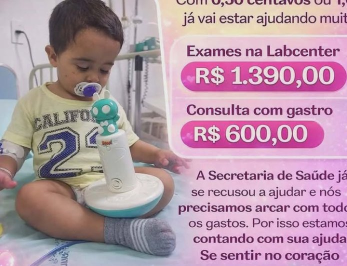 Ajude o Jhoseff: bebê de 1 ano e 8 meses sofre com múltiplas condições raras e família não tem recursos para custear tratamento