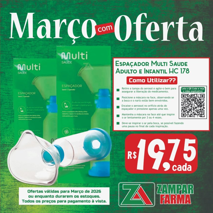 Ofertas do mês de Março na Zampar Farma