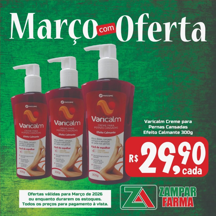 Ofertas do mês de Março na Zampar Farma