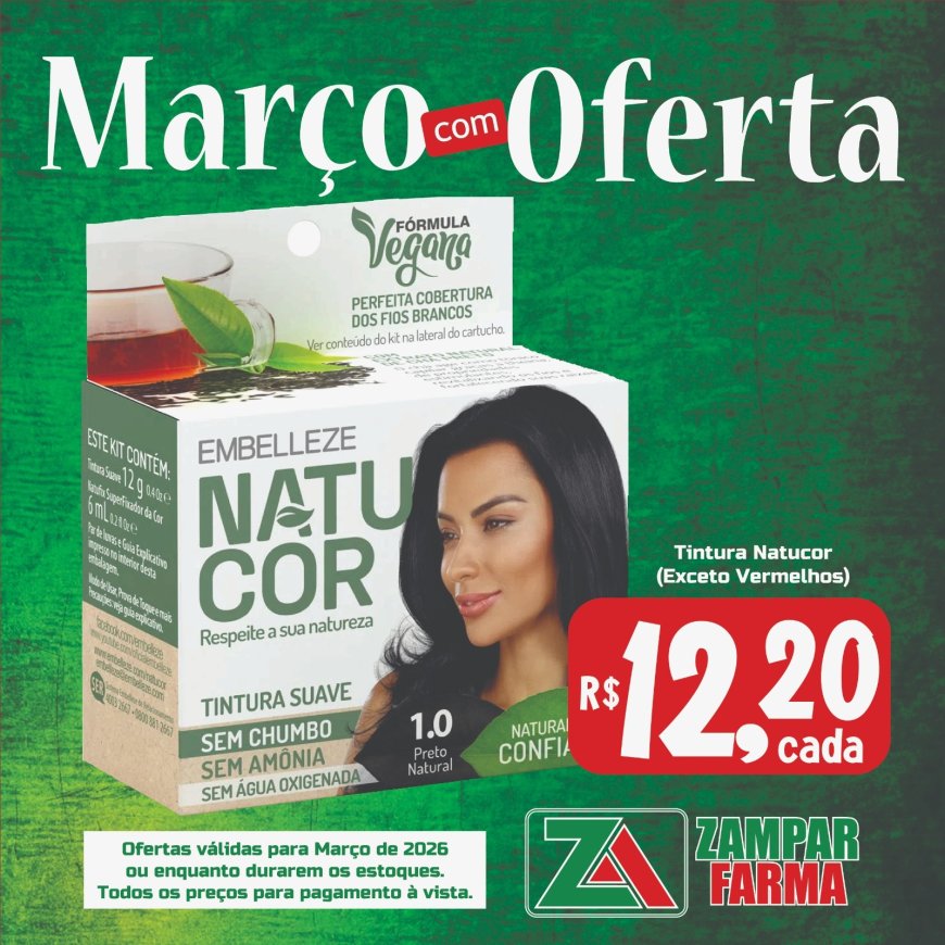 Ofertas do mês de Março na Zampar Farma