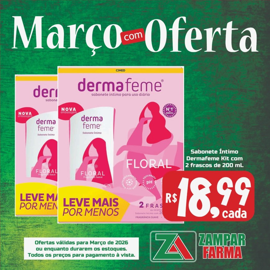 Ofertas do mês de Março na Zampar Farma