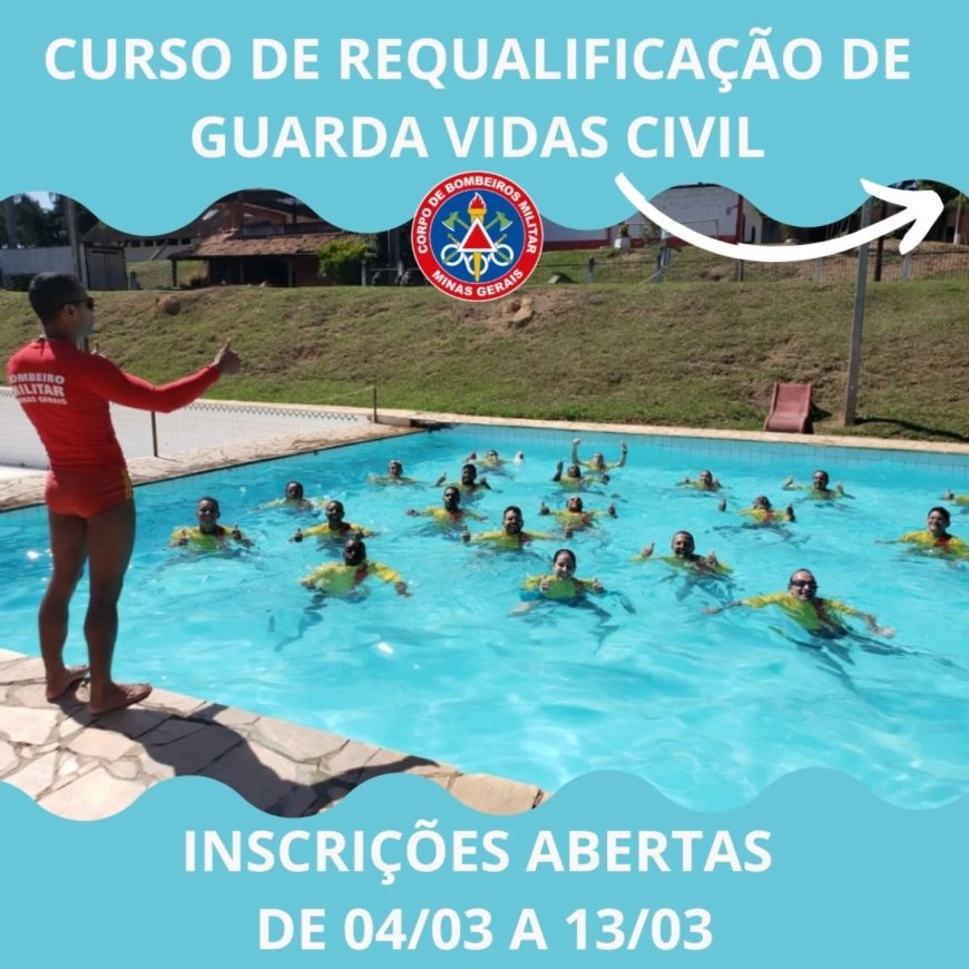 Bombeiros promovem Curso de Requalificação de Guarda-Vidas Civil em Guaxupé