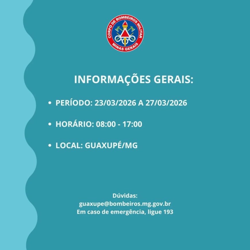 Bombeiros promovem Curso de Requalificação de Guarda-Vidas Civil em Guaxupé