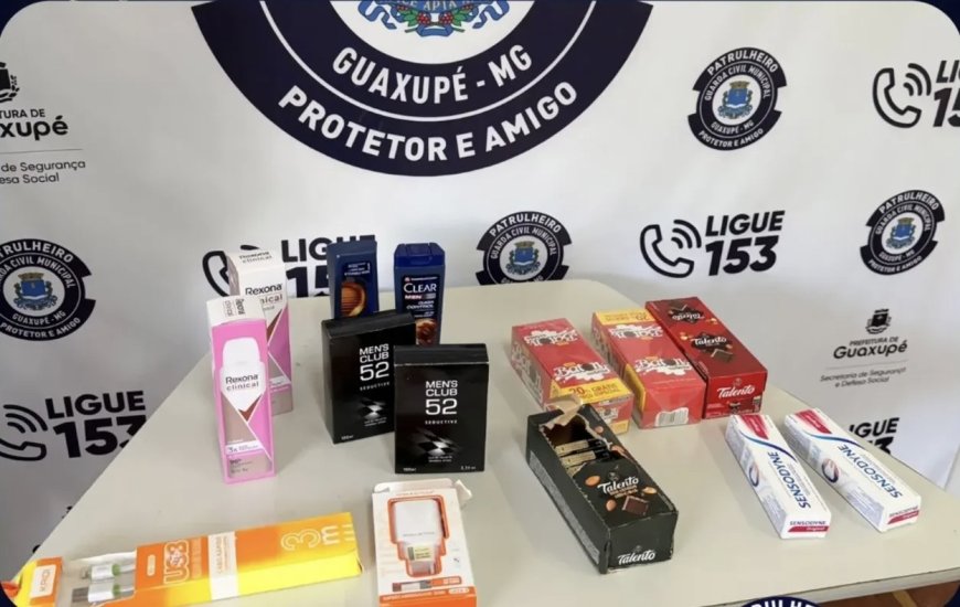 Homem é preso pela GCM após furtar vários comércios em Guaxupé