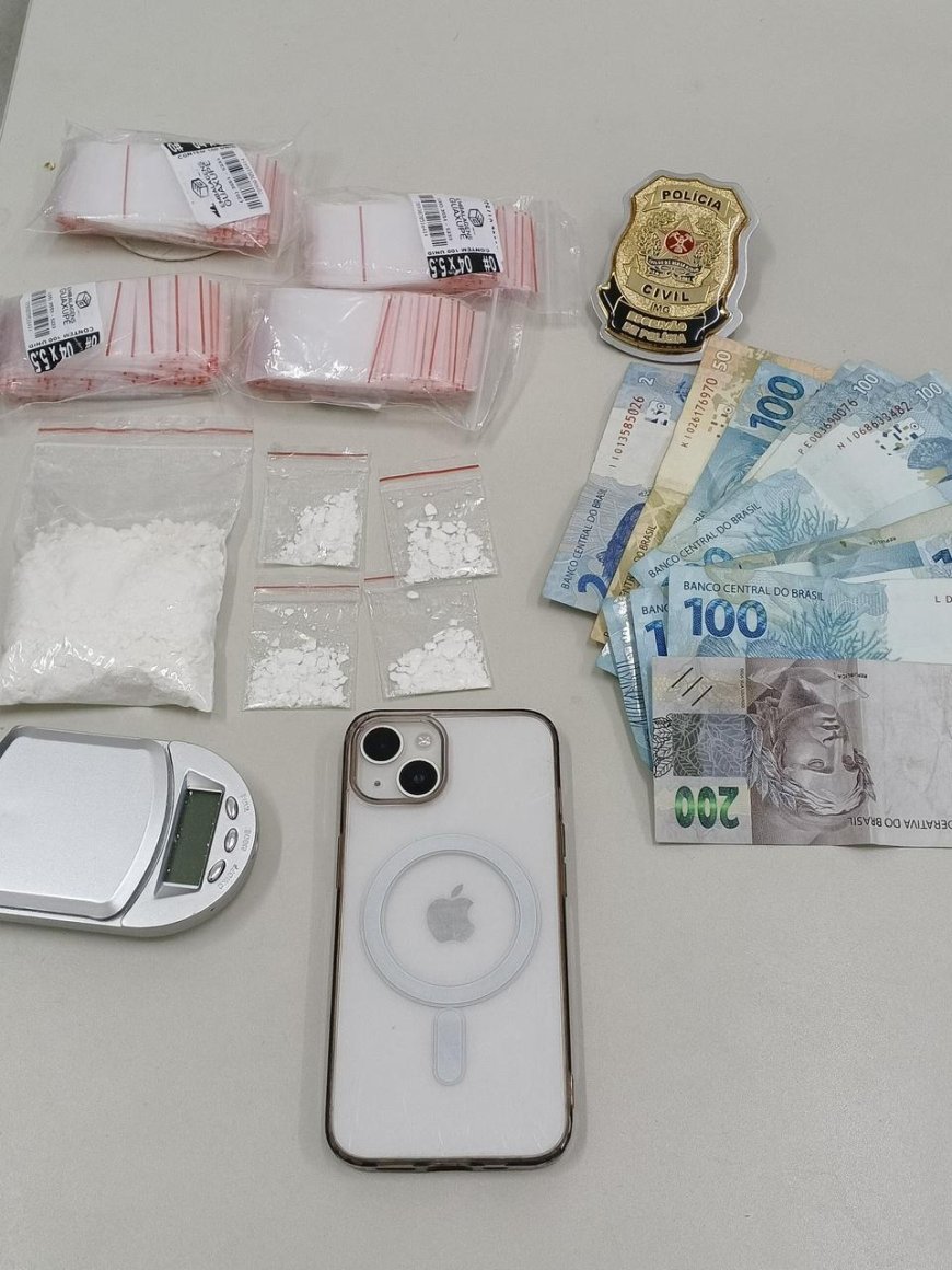 Polícia Civil prende suspeito por tráfico de drogas após investigação integrada em Guaxupé