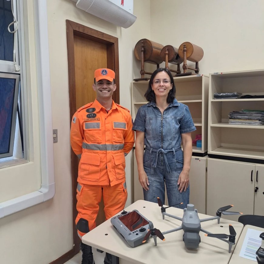Com o apoio da Comarca de Guaxupé, Corpo de Bombeiros adquire drone de última geração