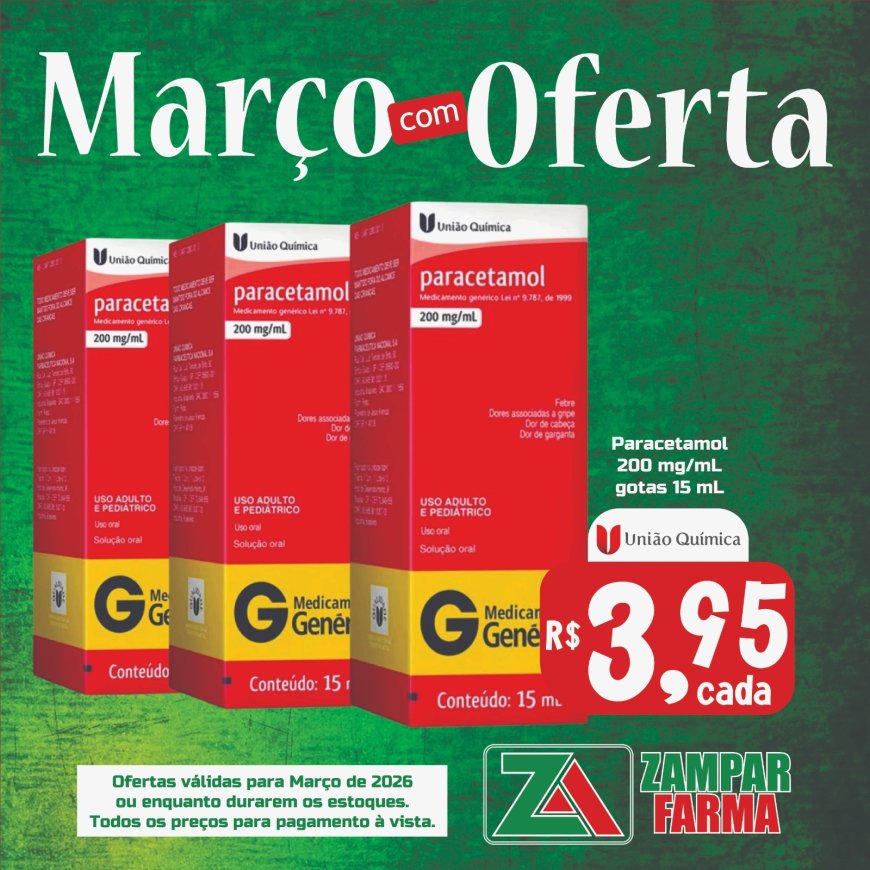 E as ofertas do mês de Março na Zampar Farma continuam