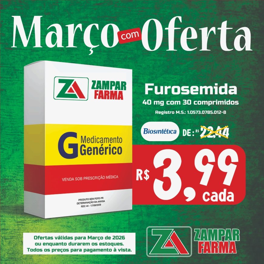 E as ofertas do mês de Março na Zampar Farma continuam
