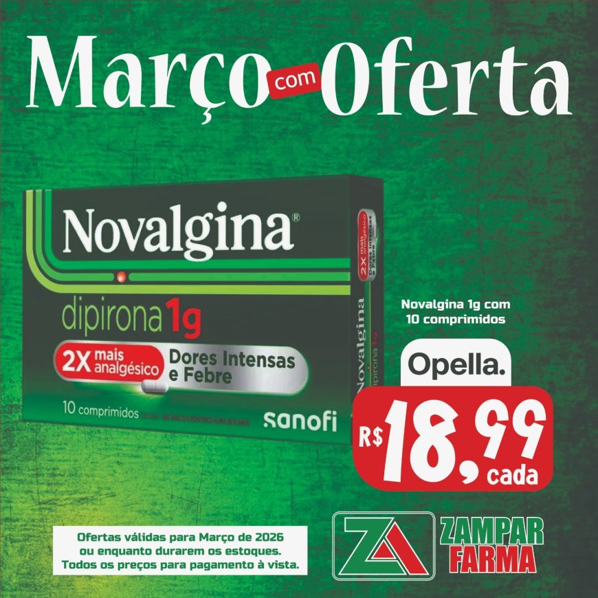 E as ofertas do mês de Março na Zampar Farma continuam