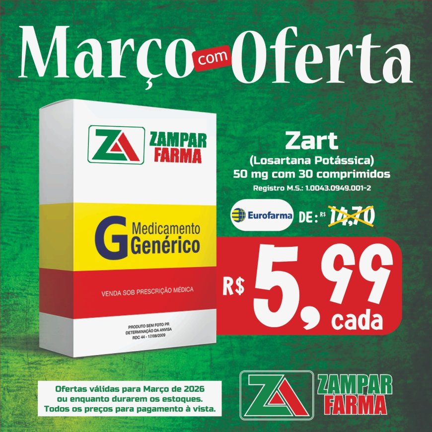 E as ofertas do mês de Março na Zampar Farma continuam