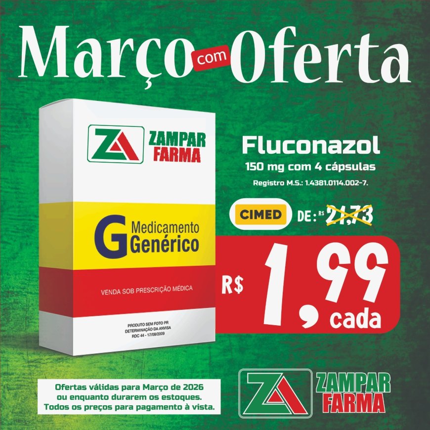 E as ofertas do mês de Março na Zampar Farma continuam