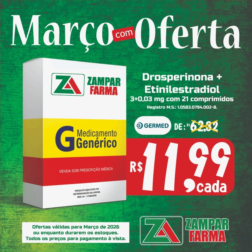 E as ofertas do mês de Março na Zampar Farma continuam