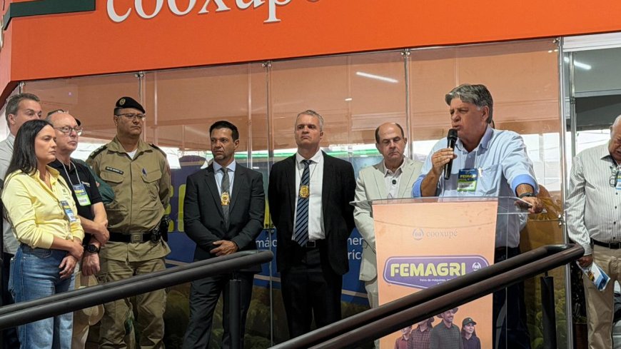 Polícia Civil participa da abertura da Femagri e reforça compromisso com a segurança no campo