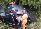 Veículo perde o controle e cai em ribanceira na rodovia MGC-369