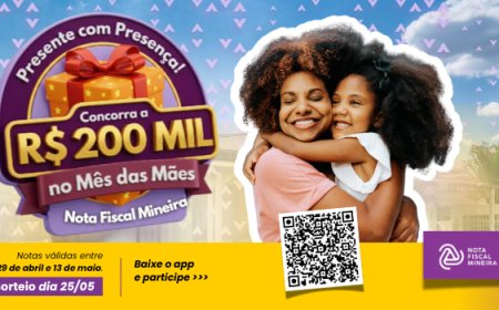 Nota Fiscal Mineira lança prêmio especial de R$ 200 mil no Mês das Mães