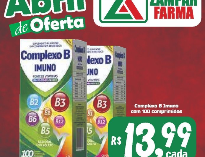 Ofertas do mês de abril na Zampar Farma