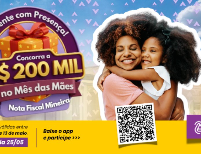 Nota Fiscal Mineira lança prêmio especial de R$ 200 mil no Mês das Mães