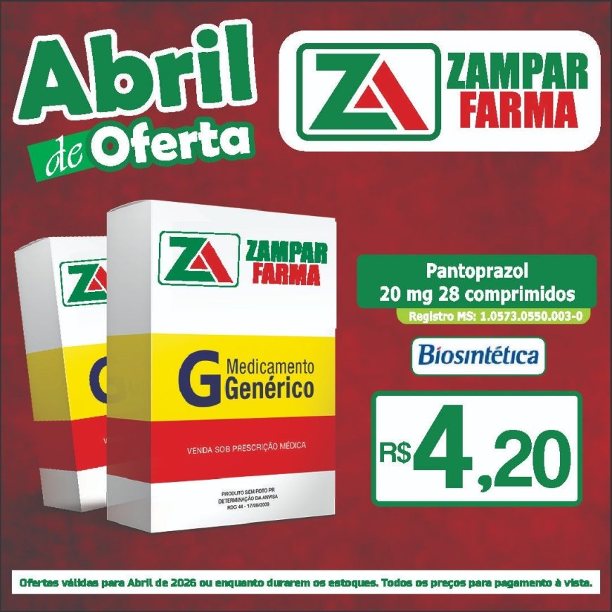 Ofertas do mês de abril na Zampar Farma