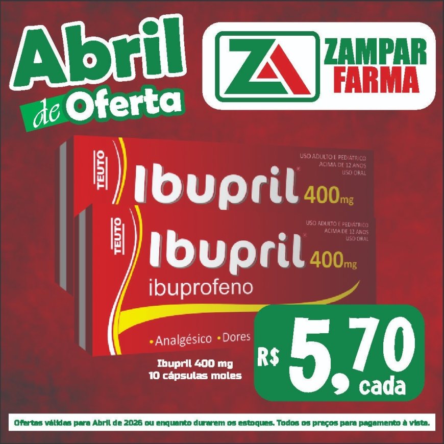 Ofertas do mês de abril na Zampar Farma