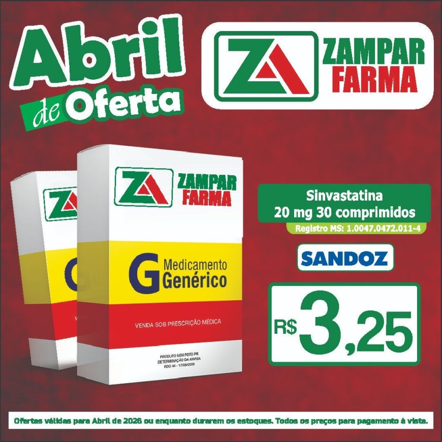 Ofertas do mês de abril na Zampar Farma