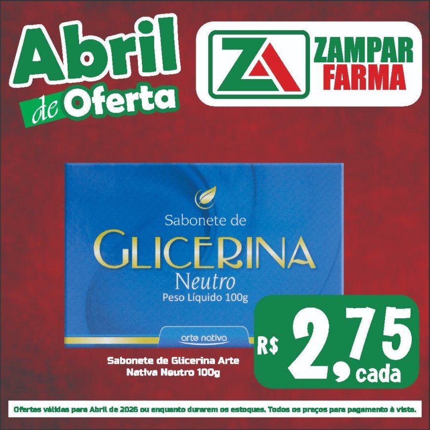 Ofertas do mês de abril na Zampar Farma