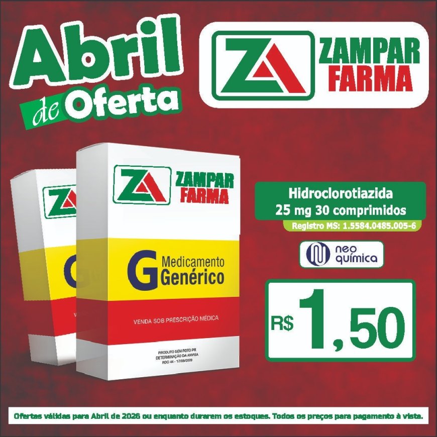 Ofertas do mês de abril na Zampar Farma