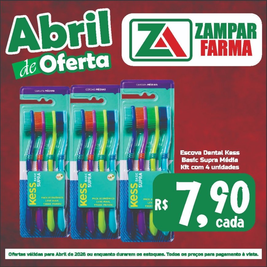 Ofertas do mês de abril na Zampar Farma