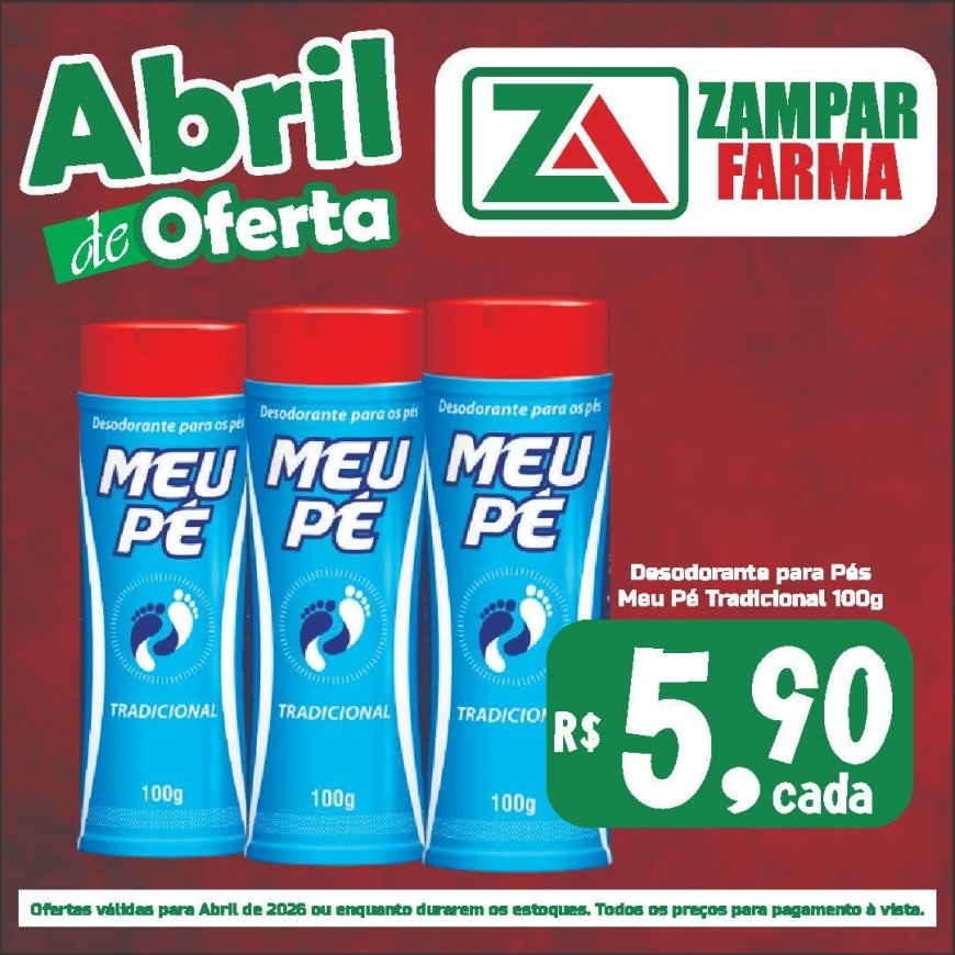 Ofertas do mês de abril na Zampar Farma