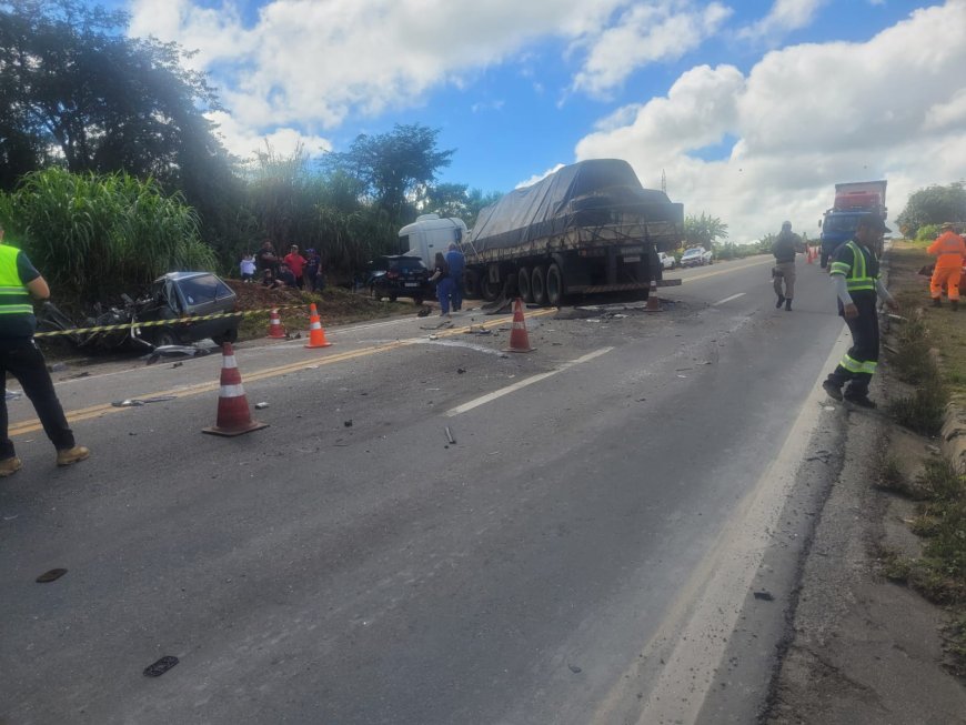 Atualização: acidente na BR-146 mobiliza Polícia Militar Rodoviária e EPR Vias do Café