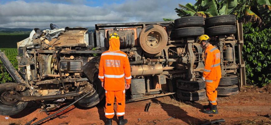 Condutor de 35 anos morre em grave acidente na MGC-179, entre Alfenas e Machado