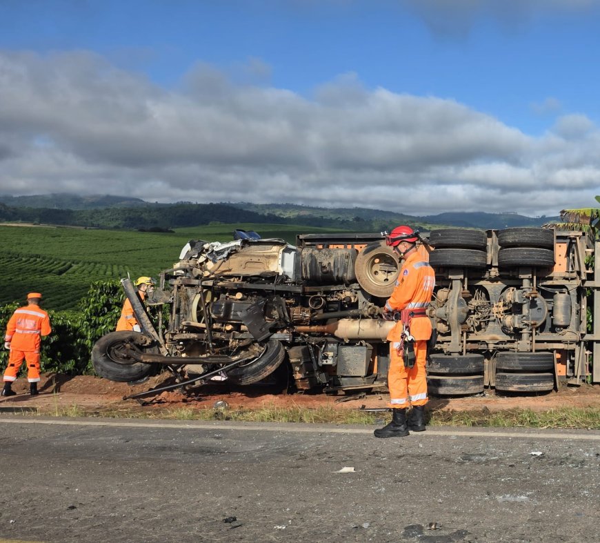 Condutor de 35 anos morre em grave acidente na MGC-179, entre Alfenas e Machado