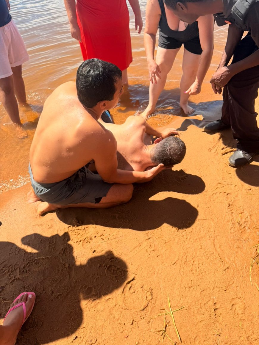 Em folga, Capitão do Corpo de Bombeiros resgata homem vítima de afogamento no Sul de Minas