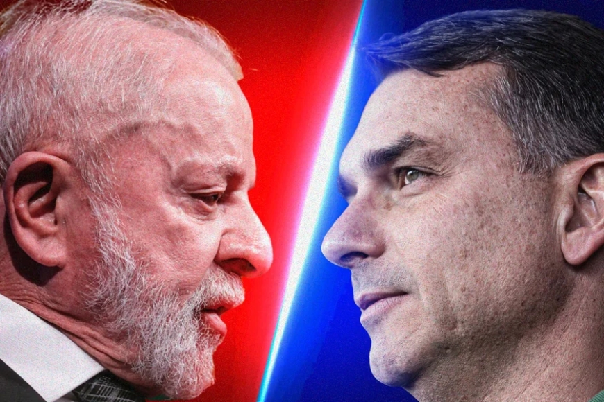Em Pesquisa realizada pelo instituto Meio/Ideia, Lula e Flávio Bolsonaro têm empate técnico em segundo turno