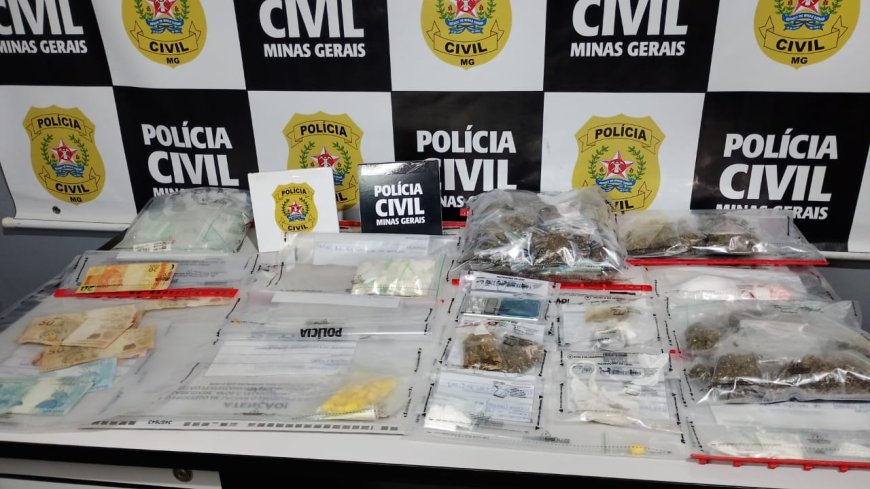 Em Muzambinho, Polícia Civil cumpre mandados, prende investigado e apreende drogas em ação contra o tráfico