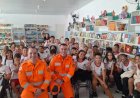 Através do projeto "Bombeiros nas Escolas", militares de Guaxupé realizam atividade educativa em escola de Guaranésia