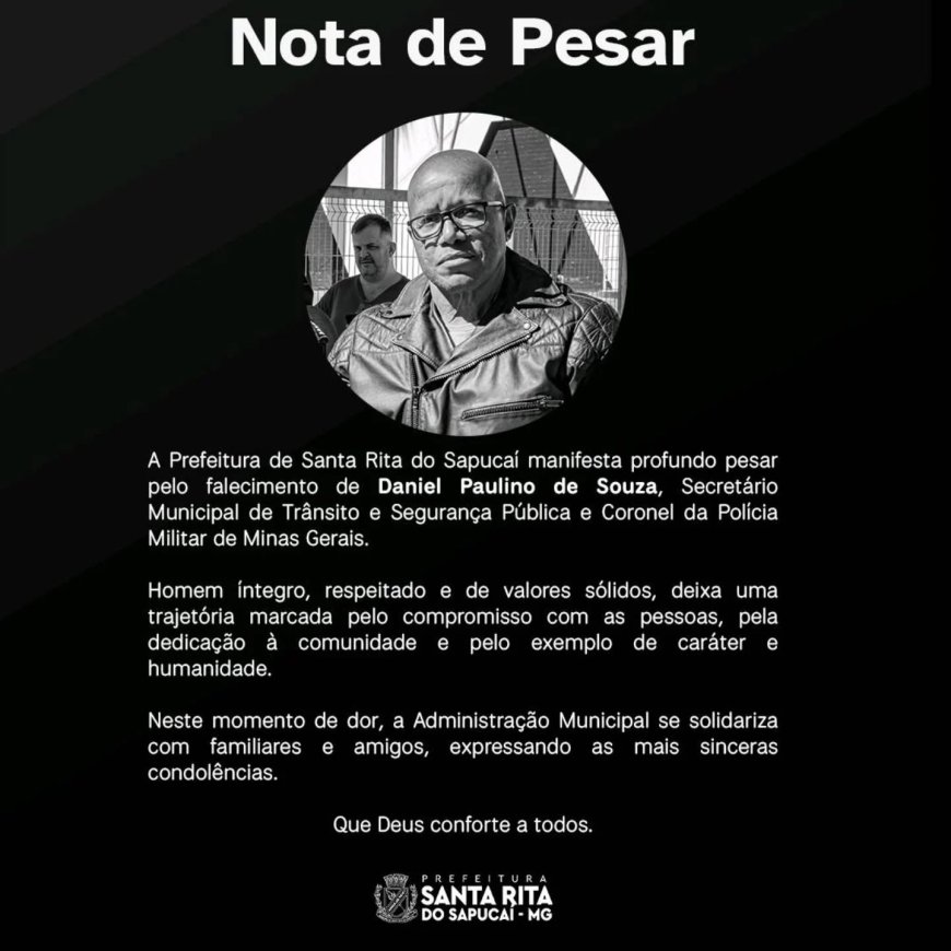 Secretário Municipal de Segurança morre após sofrer infarto em academia de ginástica no Sul de Minas