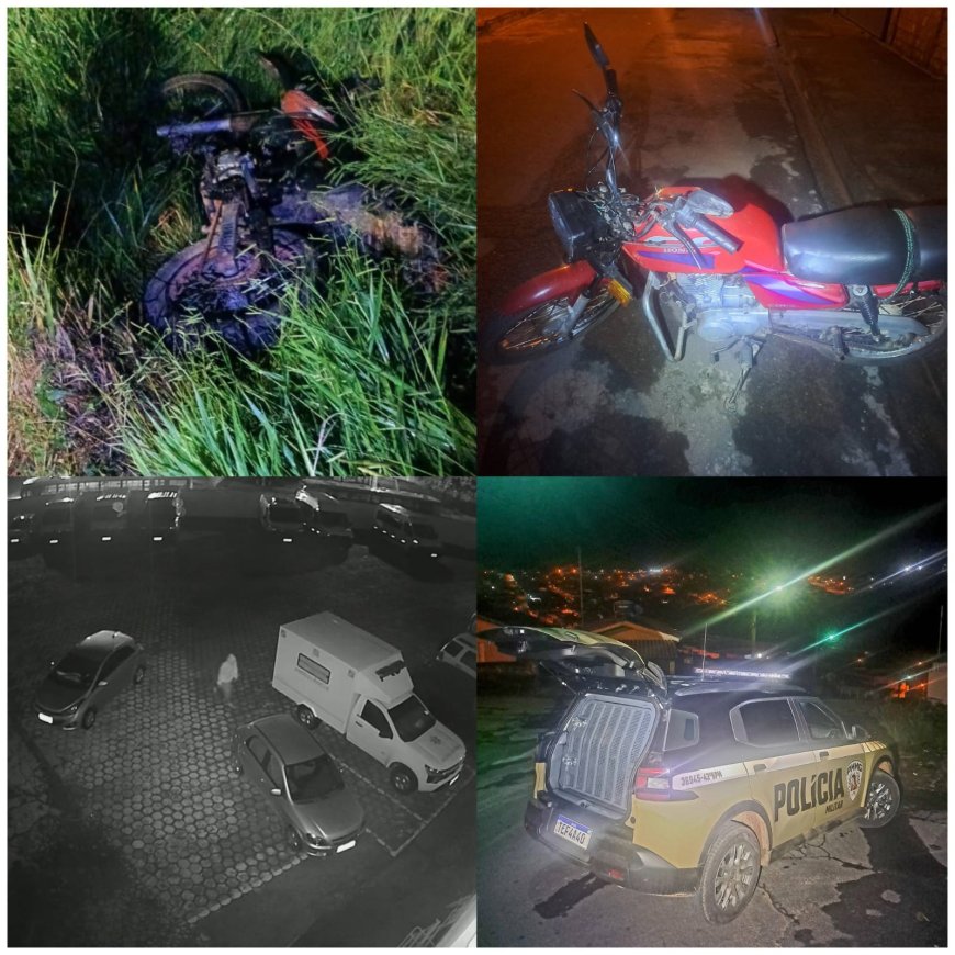 Em Nova Resende, PM recupera duas motocicletas furtadas e prende autor em flagrante