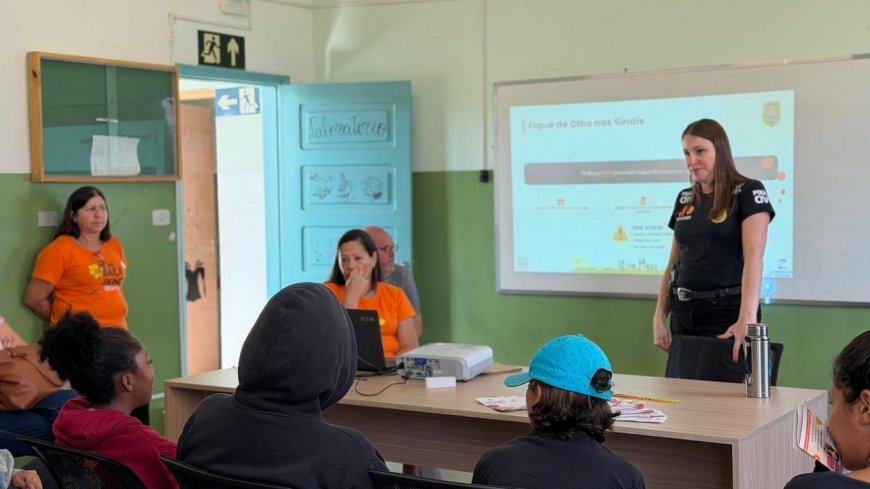 Palestra de Conscientização ao Maio Amarelo é realizada na Escola Dona Queridinha, em Guaxupé