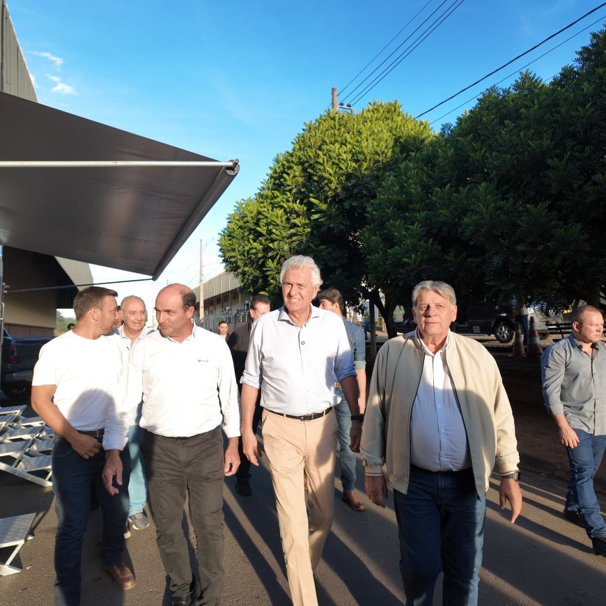 Pré-candidato à Presidência do Brasil, Ronaldo Caiado visita a Cooxupé