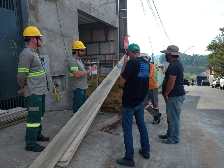 Cemig realiza ação itinerante em Muzambinho para prevenir acidentes na construção civil