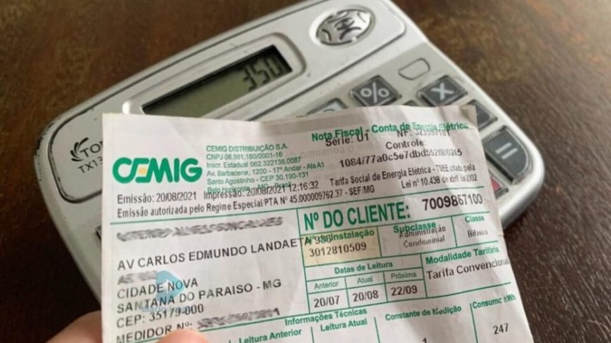 Aneel aprova reajuste na tarifa da Cemig e conta de luz ficará mais cara a partir desta quinta-feira, 28