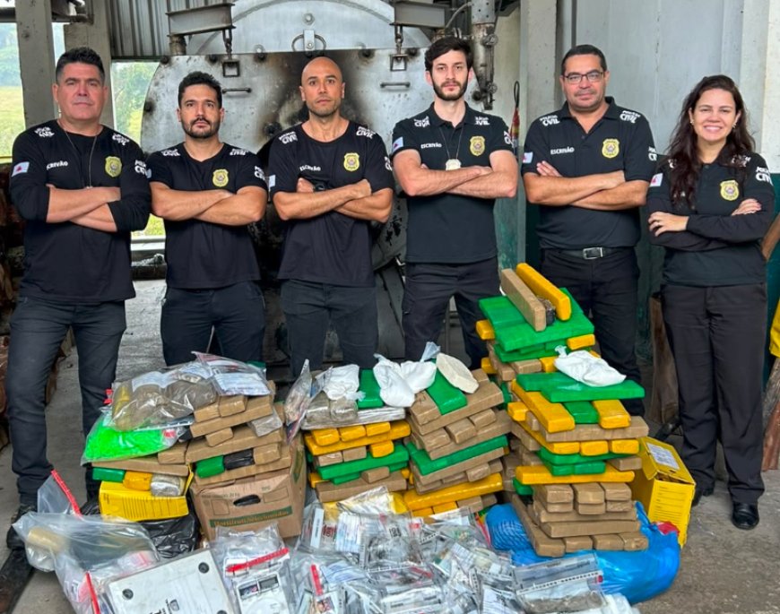 Mais de 150 quilos de drogas apreendidas no Sul de Minas são incinerados