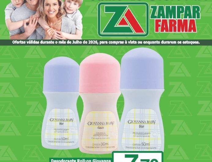 Ofertas do mês de julho na Zampar Farma