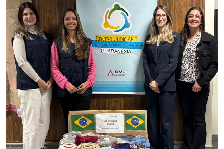 Cejusc de Guaranésia arrecada agasalhos na campanha "Copa solidária"