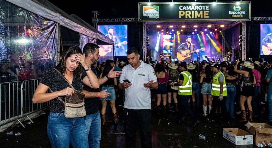 Show de Gusttavo Lima na Expoagro Guaxupé é marcado por dezenas de furtos de celulares em área VIP