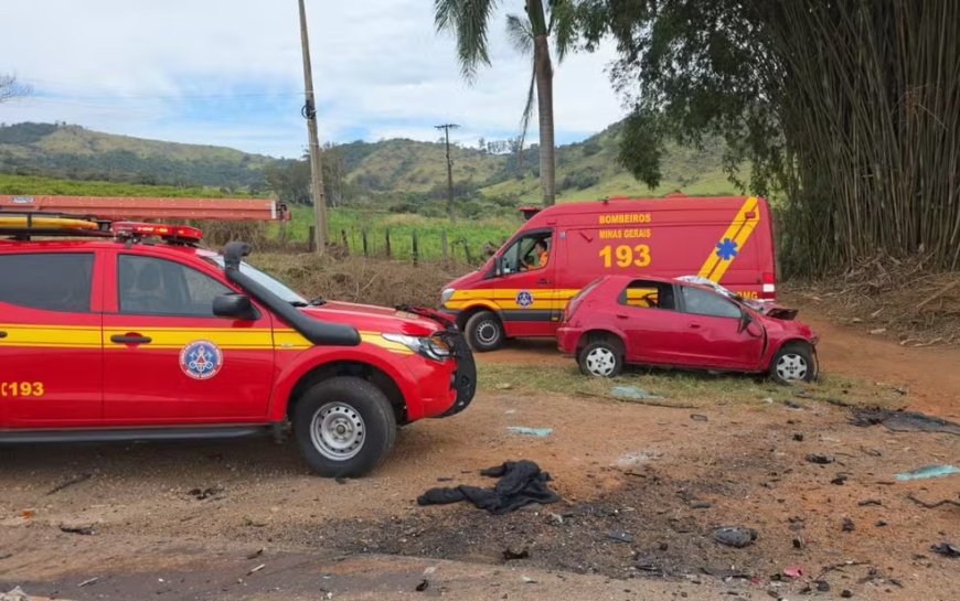 Colisão frontal deixa um morto e dois feridos na MGC-491, entre Areado e Alfenas